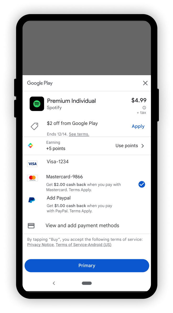 Google Play Cart Revamp