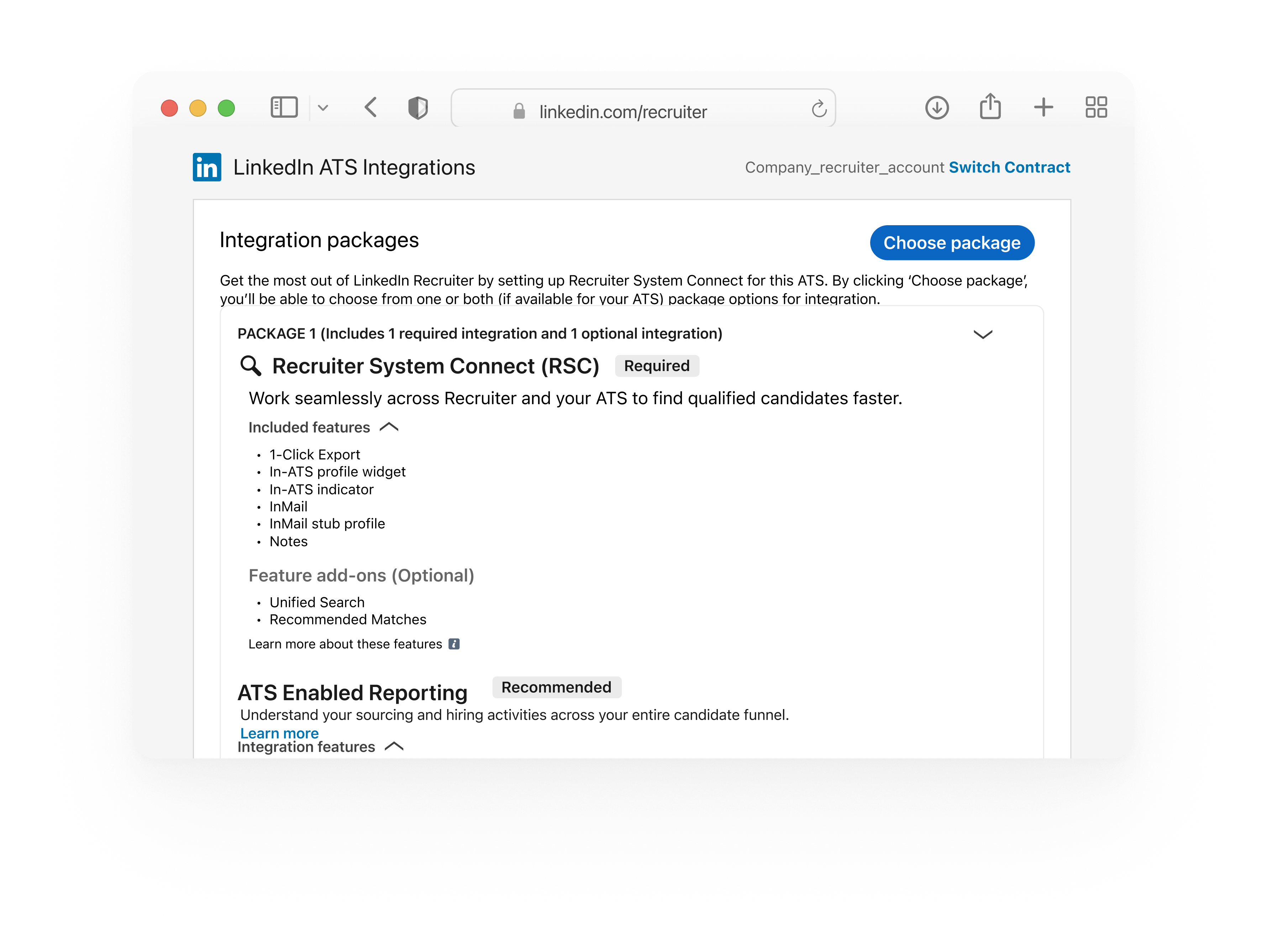 LinkedIn RSC onboarding